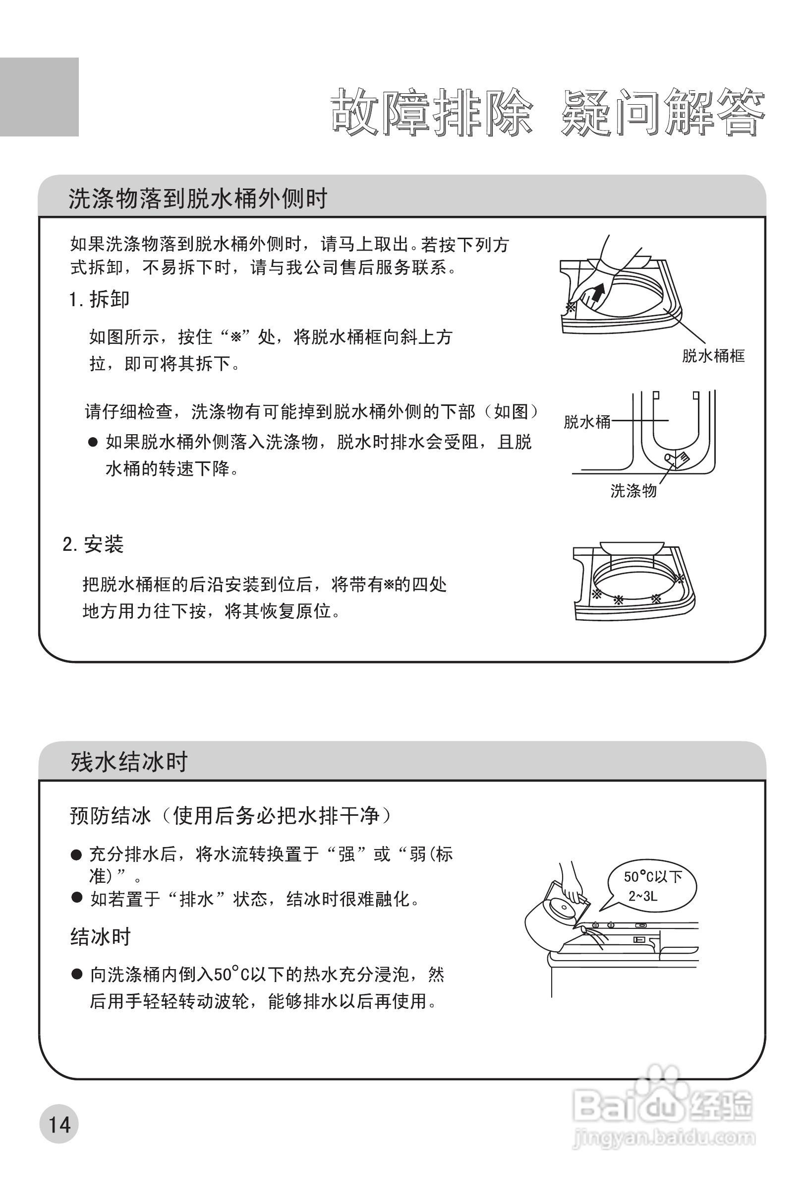 海尔双桶洗衣机XPB65-0523S型使用说明书
