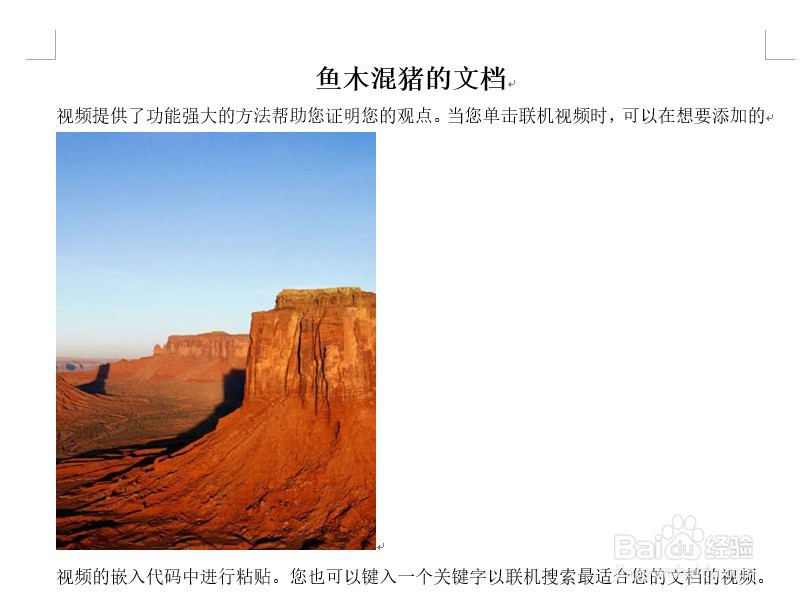 Word如何让文字出现在插入图片旁边