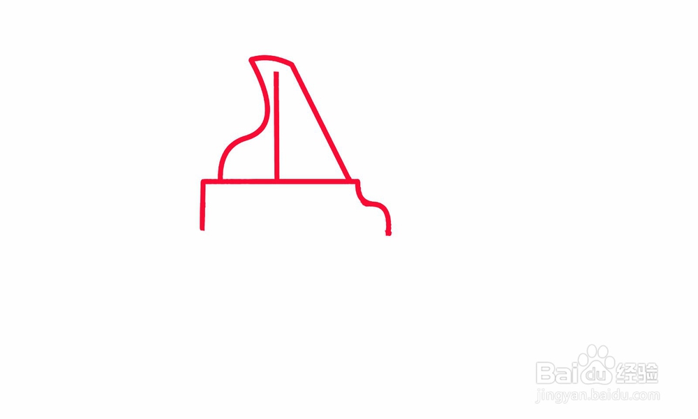 简笔画钢琴如何画