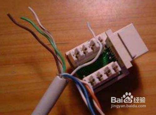 网线插座接法，网线模块制作及其安装[图]