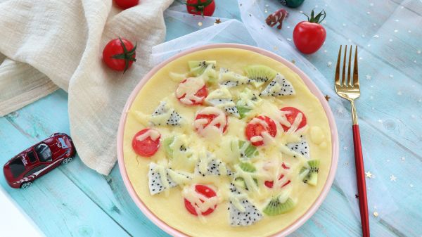 宝宝辅食 水果披萨