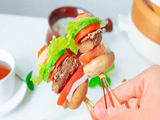 萌萌口蘑汉堡怎么做？