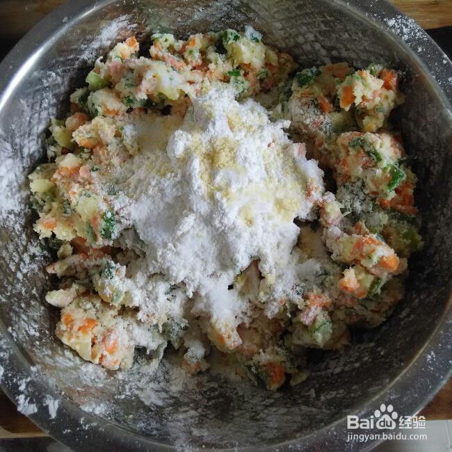 香香脆脆的土豆火腿早餐饼