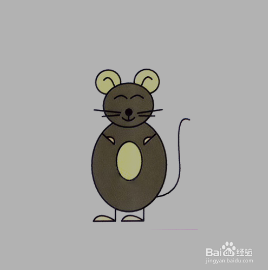 如何手工画老鼠简笔画？