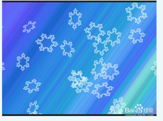 PS制作梦幻雪花炫光背景教程