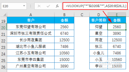 Excel：函数VLOOKUP与LOOKUP的PK