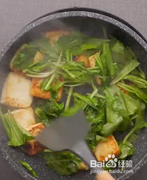 小白菜炒豆腐的做法