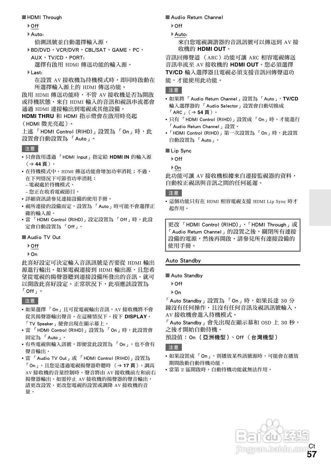 ONKYO TX-NR609 AV 接收机使用手册:[3]
