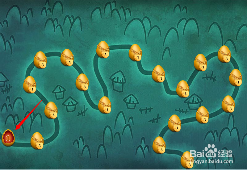 小游戏泡泡鸟历险记1-2关