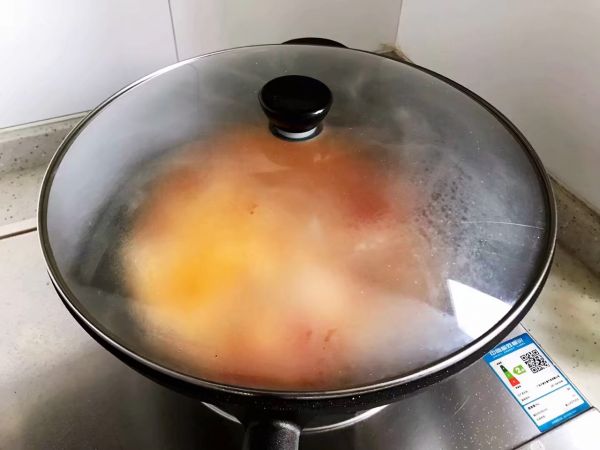 西红柿虾干豆腐羹