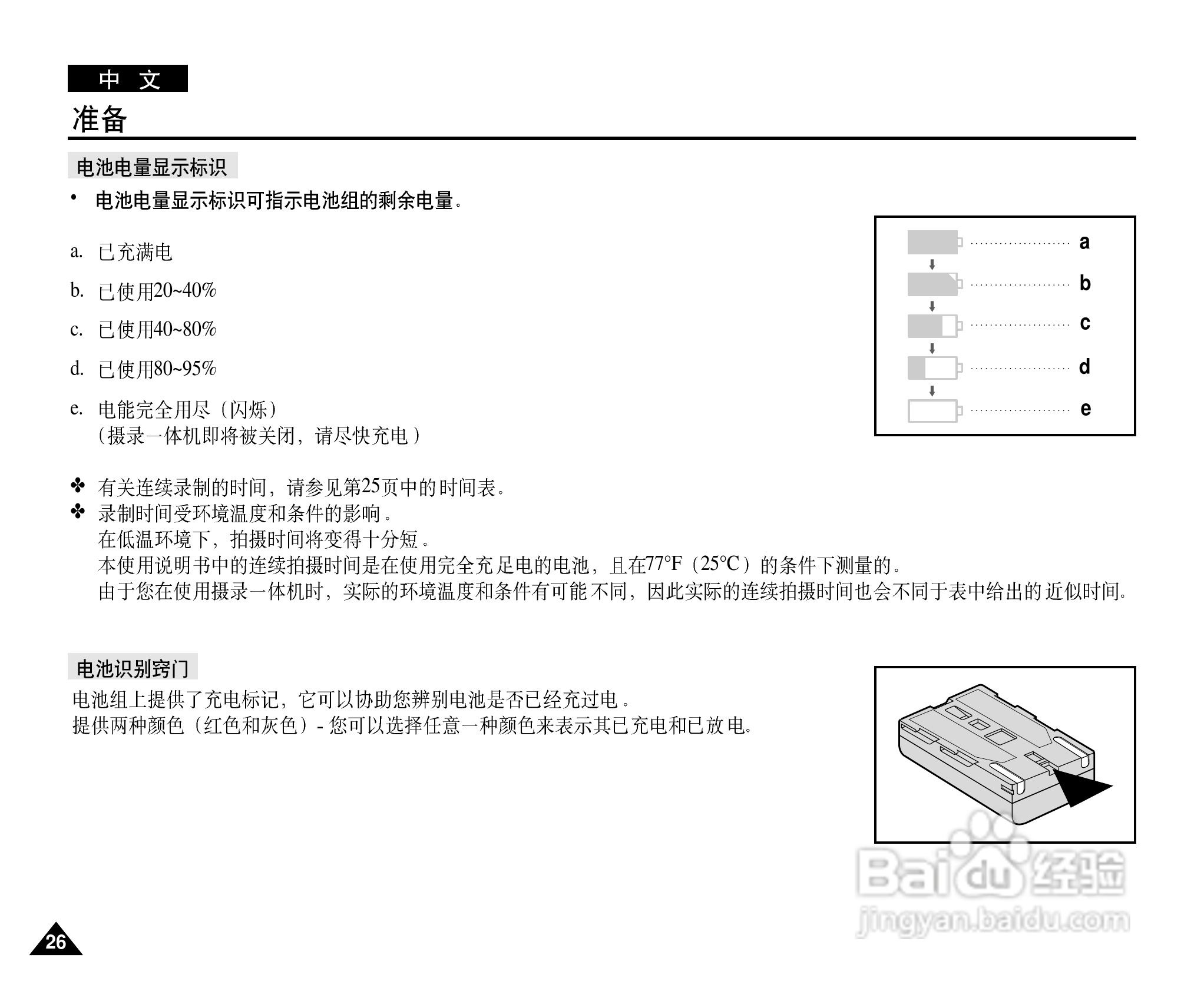 三星VP-D26数字摄录一体机用户说明书:[3]
