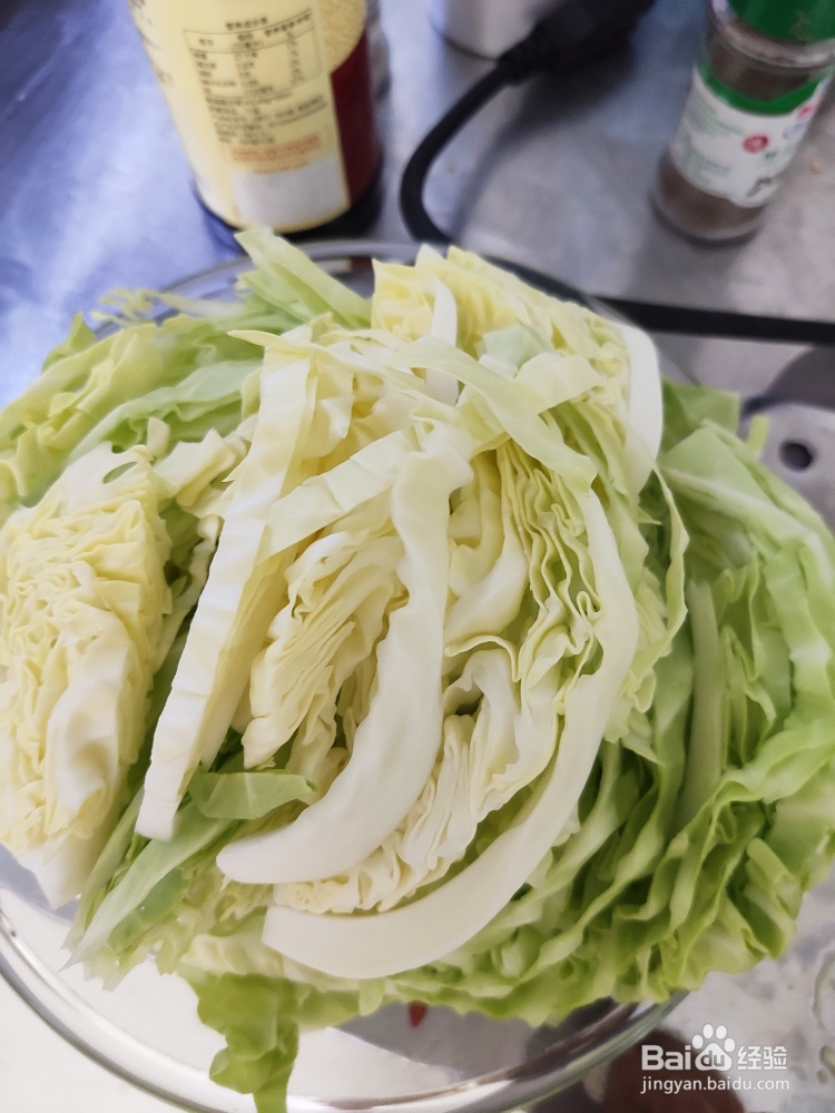 超级过瘾的鸡丝包菜豆皮魔芋丝