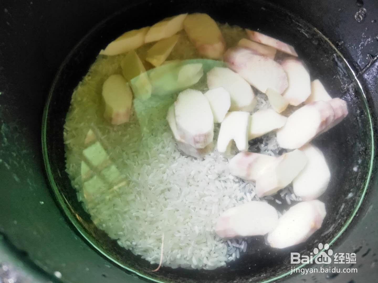 大米山药粥的做法
