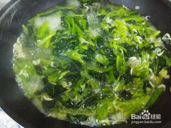 教你做虾皮菠菜粉条汤