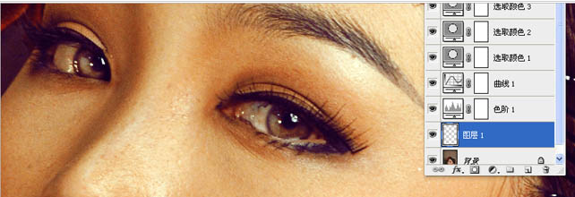 Photoshop给室内人像照片加上金色质感肤色