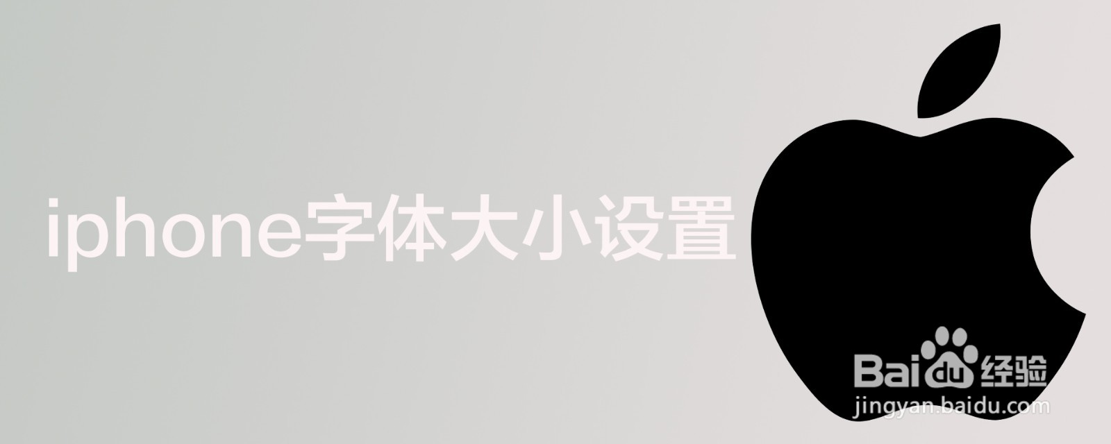 iphone字体大小设置