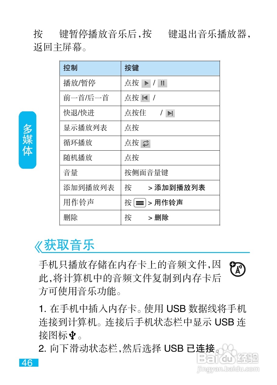 摩托罗拉XT532手机使用说明书:[5]