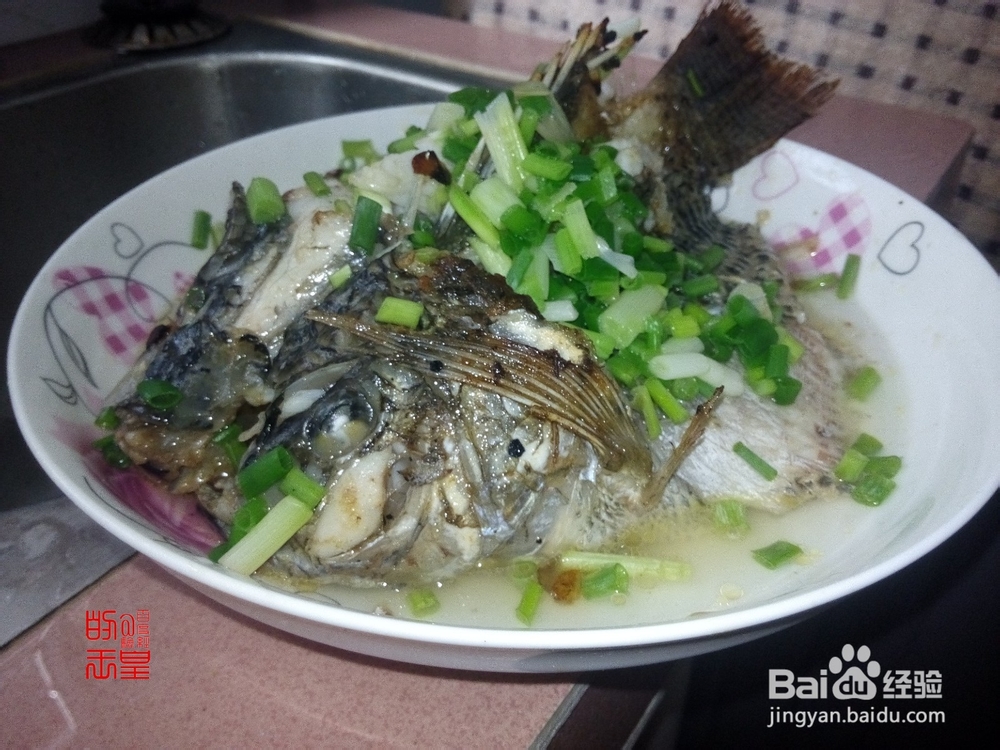 不懂做饭的人都可以做的：[18]葱浇香煎福寿鱼