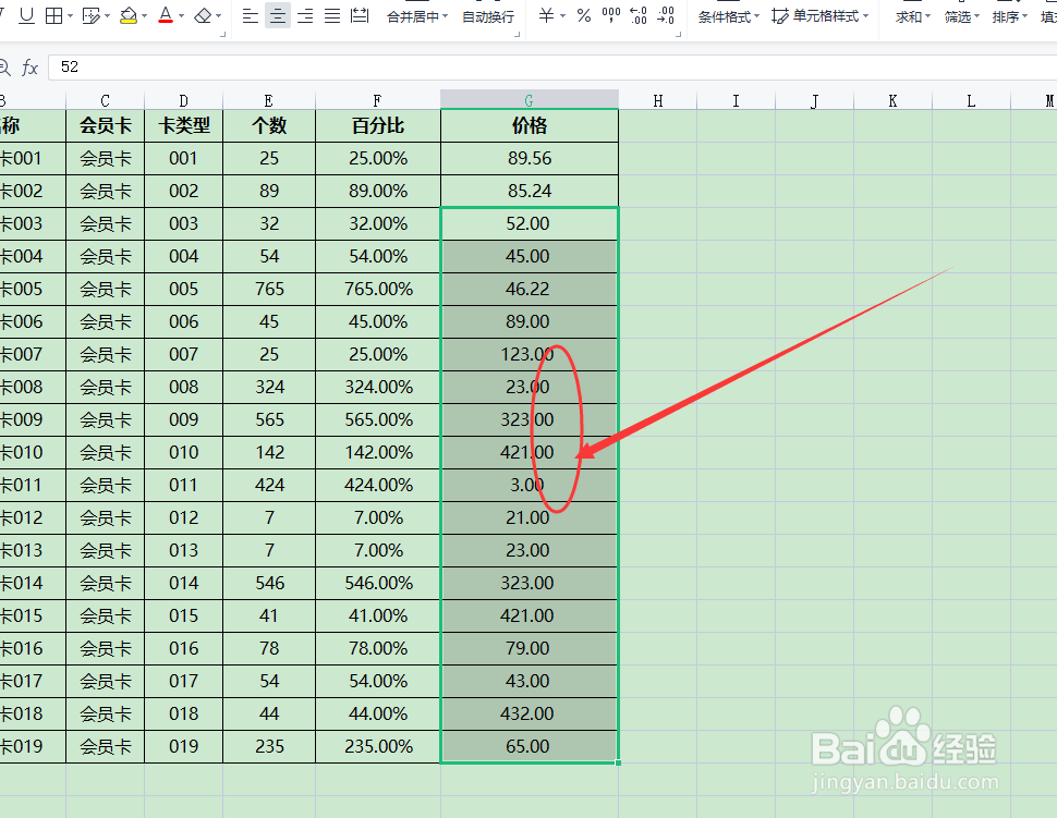 WPS Excel怎样设置数字显示到小数点后两位