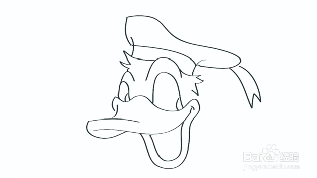 迪士尼唐老鸭简笔画