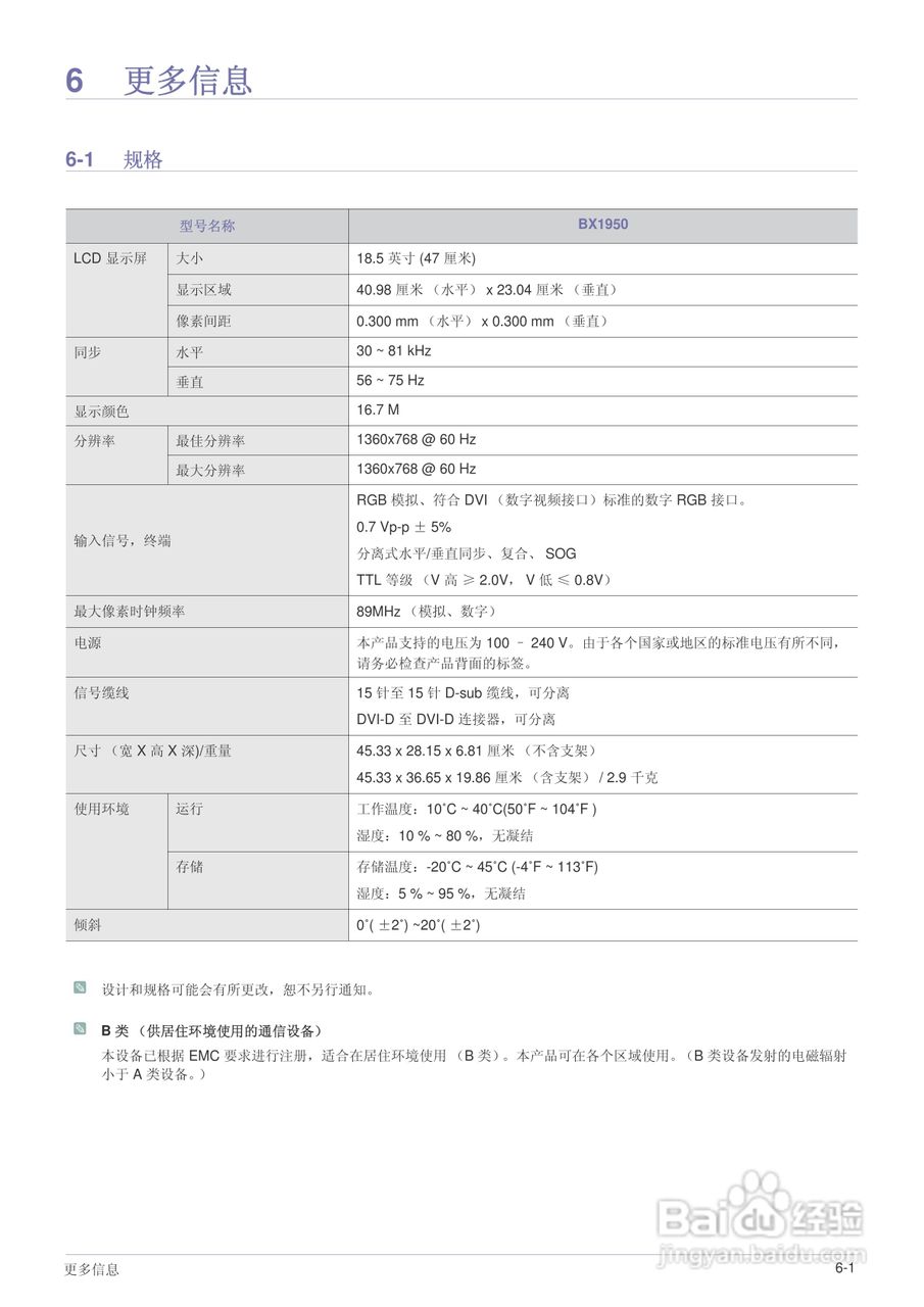 三星BX1950液晶显示器使用说明书:[5]