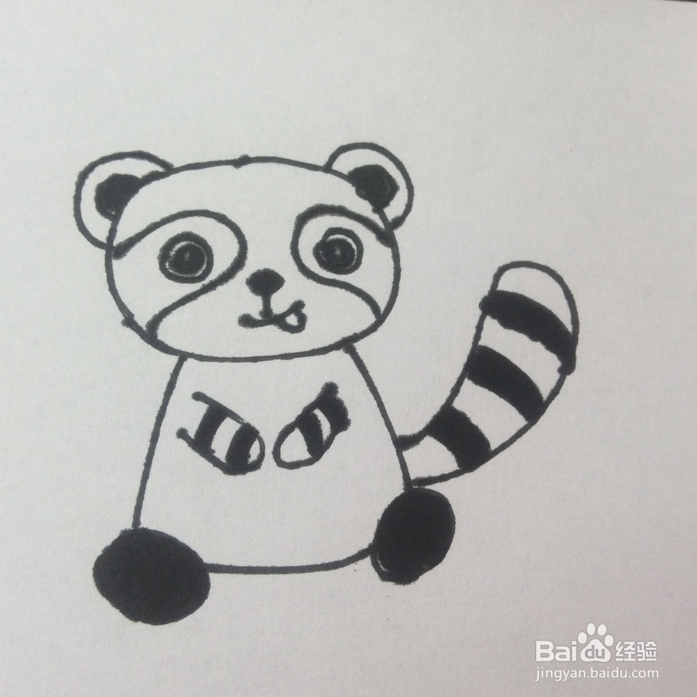 怎么画浣熊的儿童画？浣熊的儿童画怎么画呢？