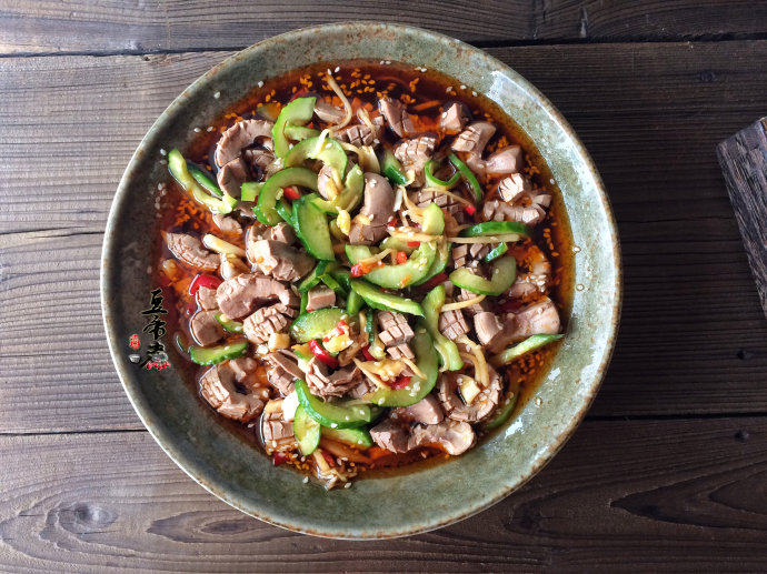 香辣好吃的口水腰花，味道真的棒极了！