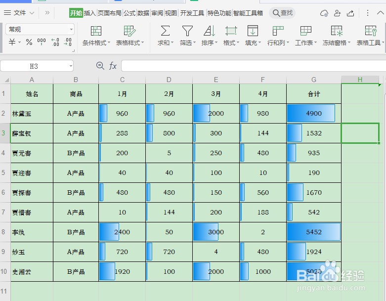 Office技巧：Excel如何设置数据条填充颜色