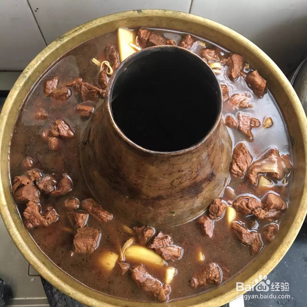看完就会的驴肉铜火锅