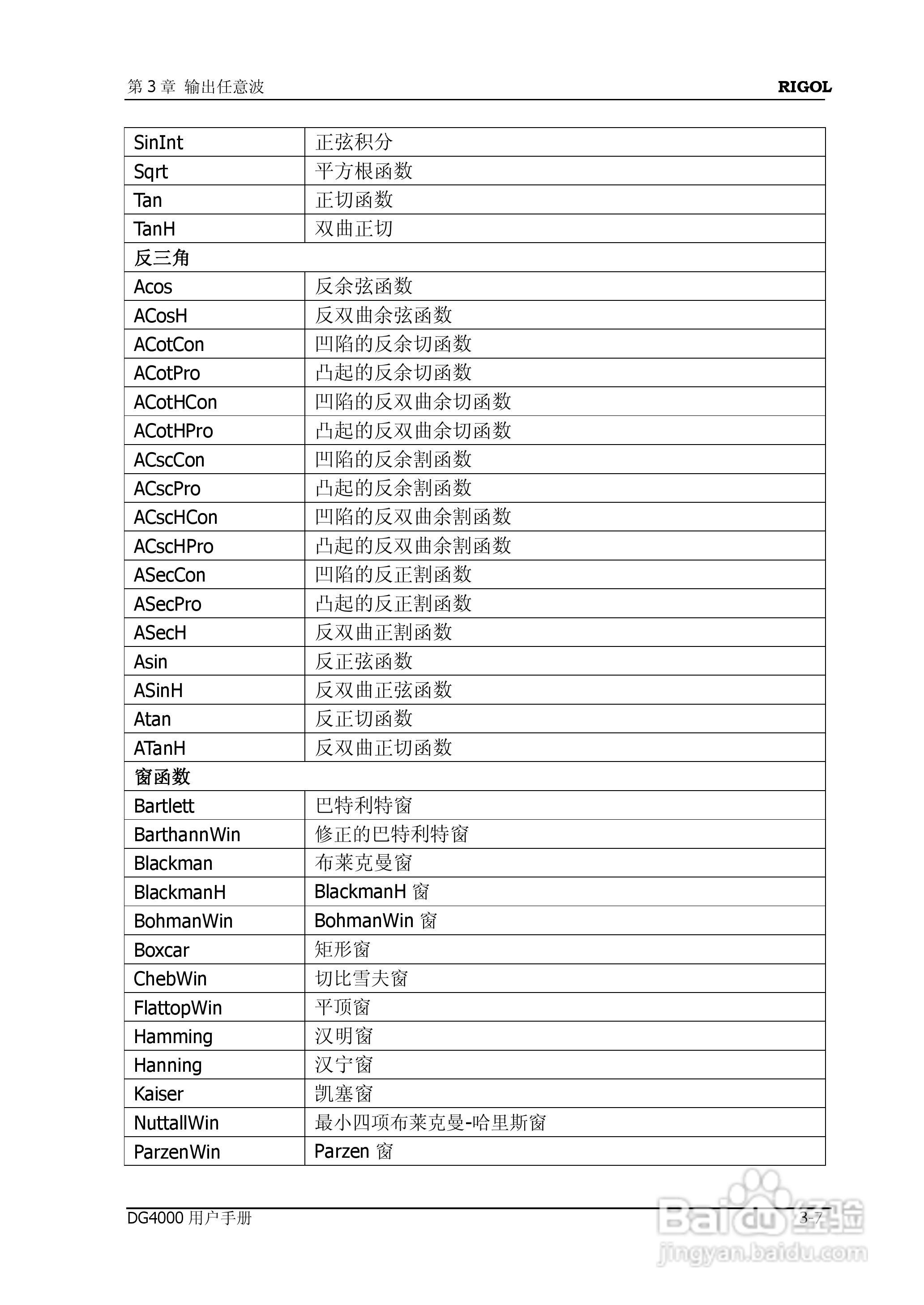 普源DG4162函数/任意波形发生器使用说明书:[8]