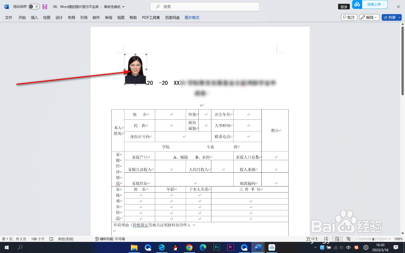 Word表格中的图片无法显示怎么办？