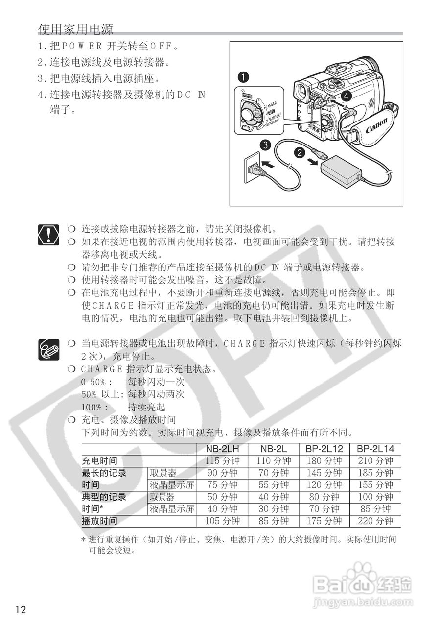 佳能MVX25i数码摄像机使用说明书:[2]