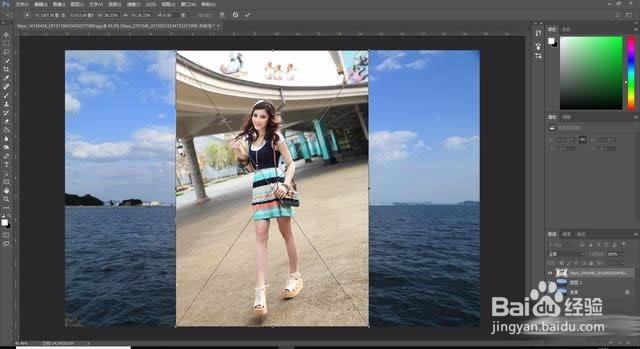 Photoshop把两张图片叠加在一起