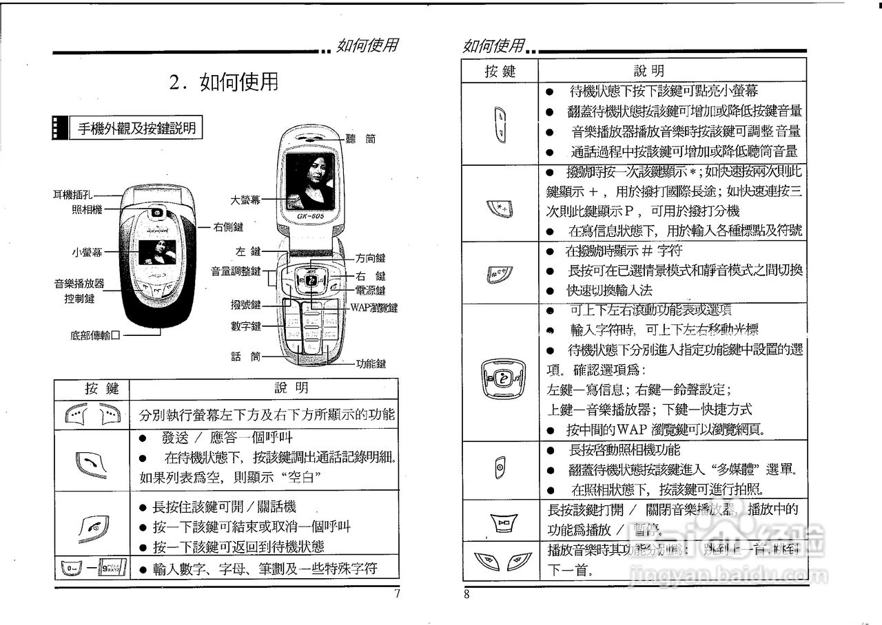 声宝GK-605型手机说明书:[1]