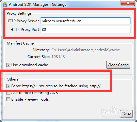 Andriod SDK Manager无法更新问题