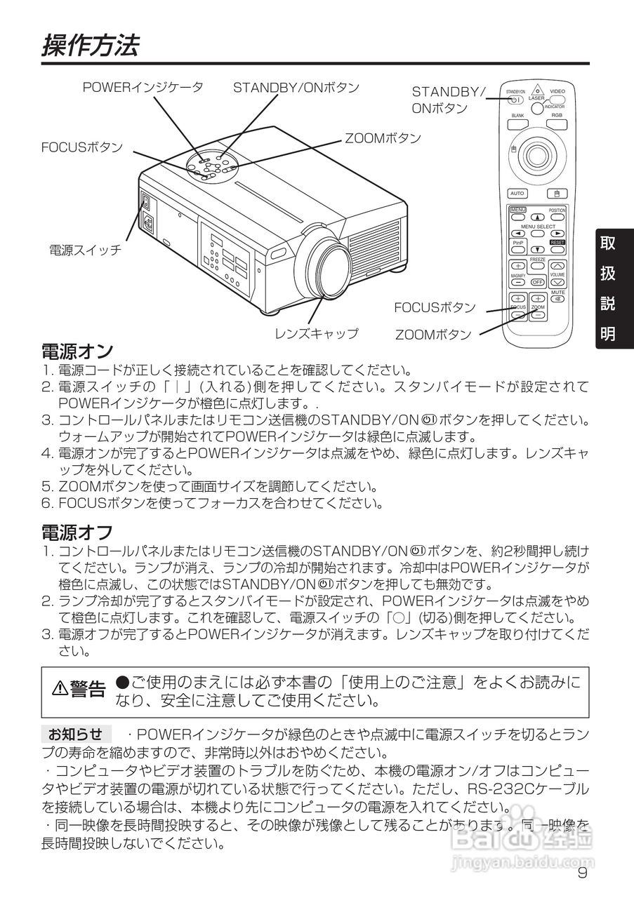 HITACHI CP-X985J投影仪说明书:[2]