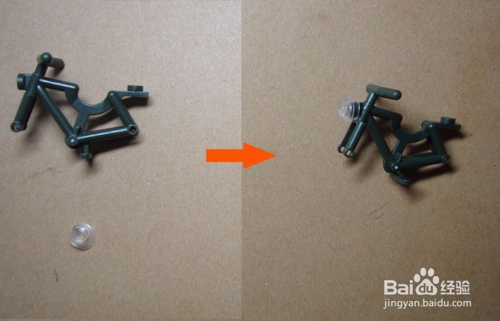 如何用积木拼装自行车比赛的场景