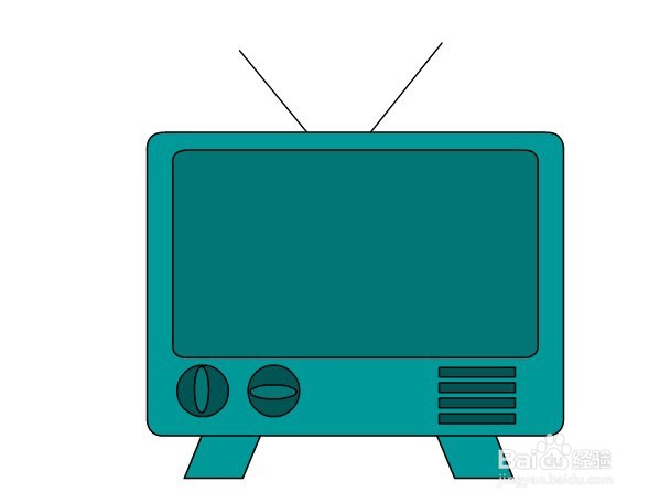 flash如何绘制一台老式电视机