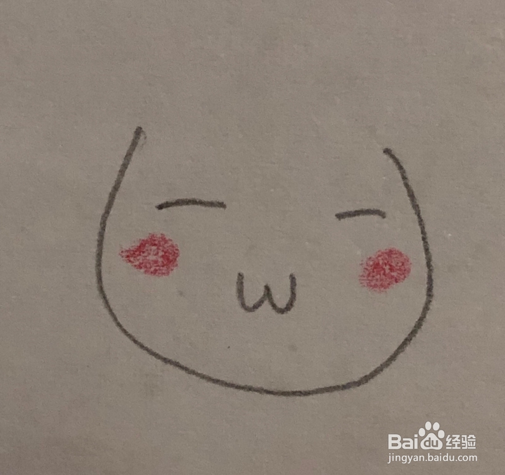 简笔画~寸头婴儿头像的画法