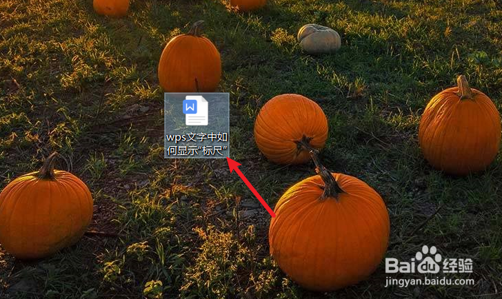 wps文字中如何显示“标尺”
