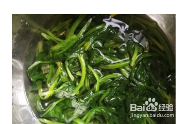菠菜拌粉皮的做法