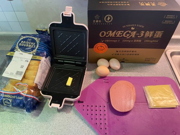 芝士火腿三明治