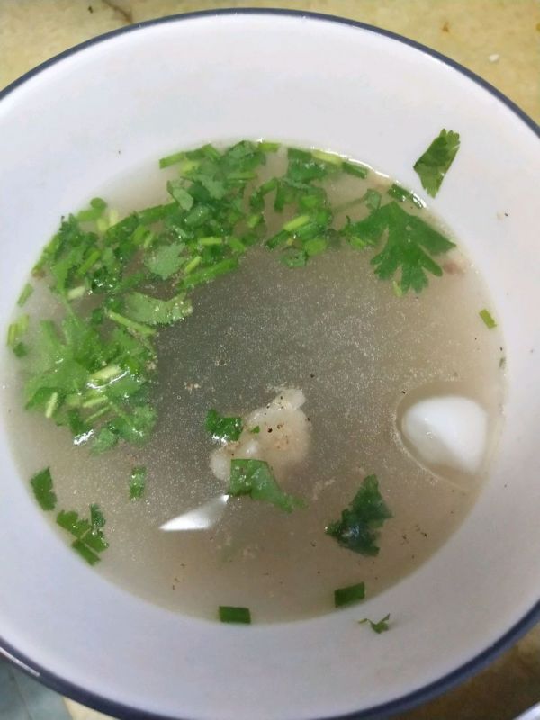 牛骨浓汤&鲜肉云吞