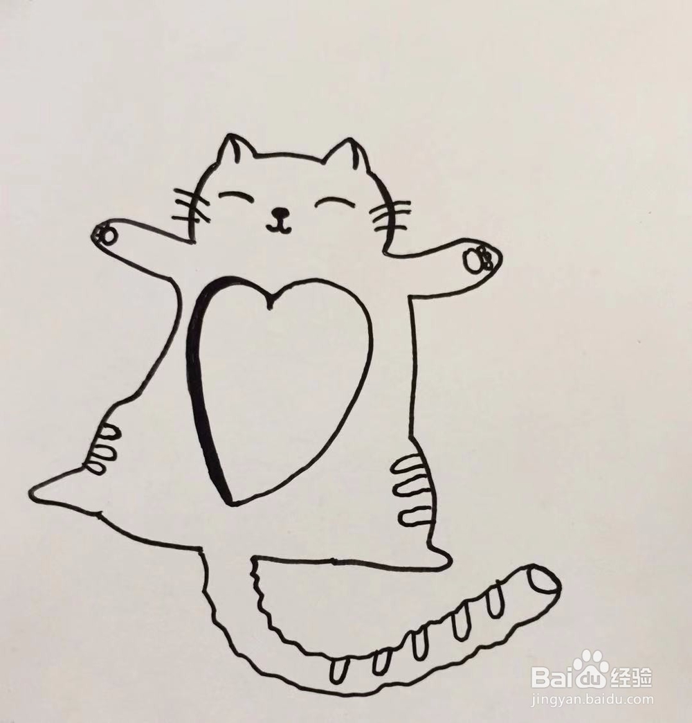 茉莉手绘之猫咪和鱼抱枕