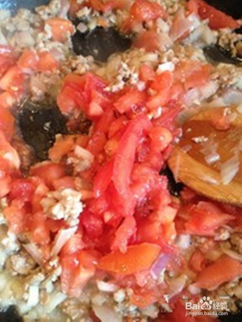 西红柿炒肉末炒面条