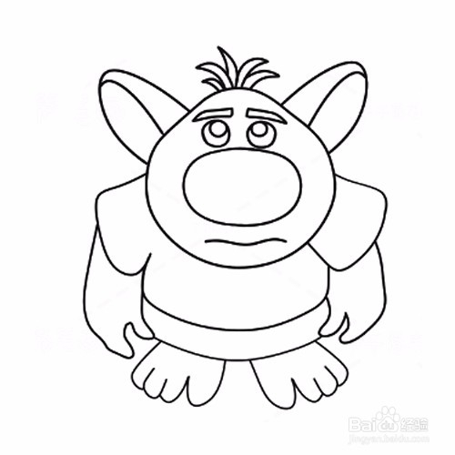 简笔画-如何画冰雪奇缘地精的简笔画