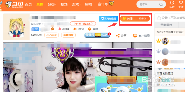 斗鱼如何关注主播