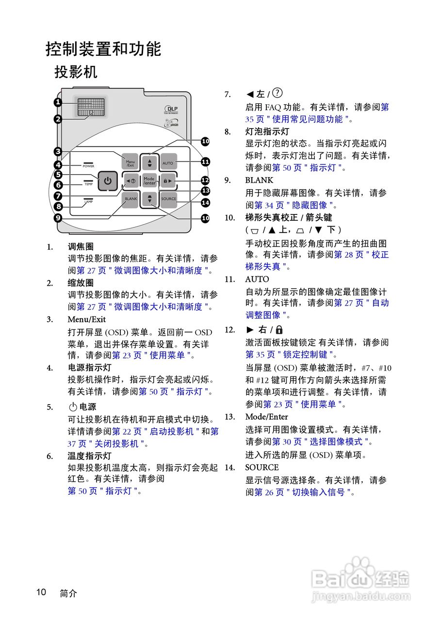 明基CP270投影仪使用说明书:[1]
