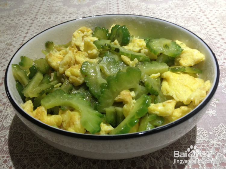 苦瓜炒蛋的家常炒法