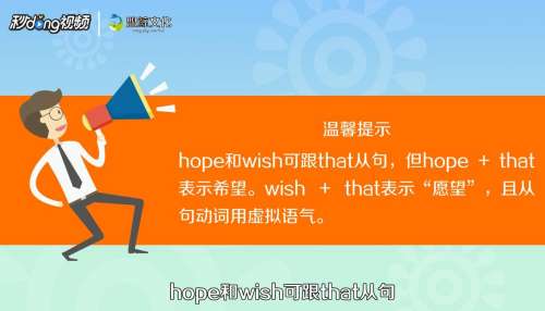 如何区别wish和hope？